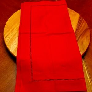 Potterybarn Linen Hemstitch Napkins A set of 4